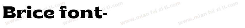 Brice font字体转换
